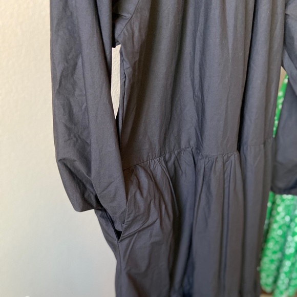 SOLD! Cotton Poplin Puff-Balloon Sleeved Dress - Picture 6 of 9